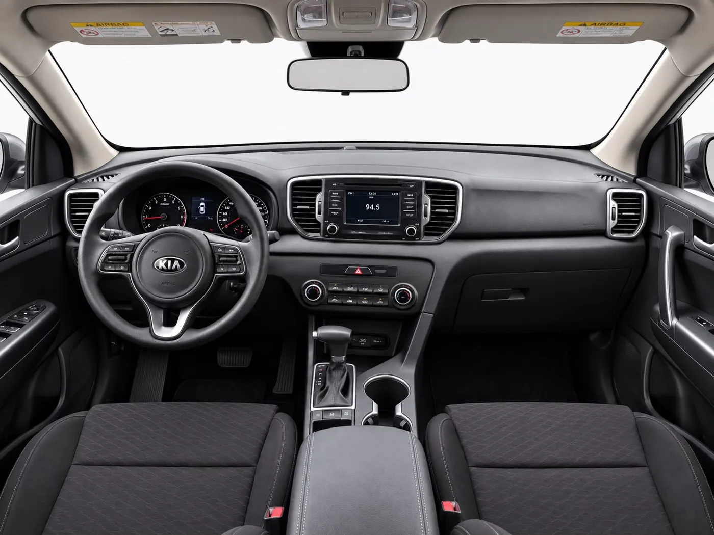Interior del Kia Sportage de alquiler (imagen de referencia)